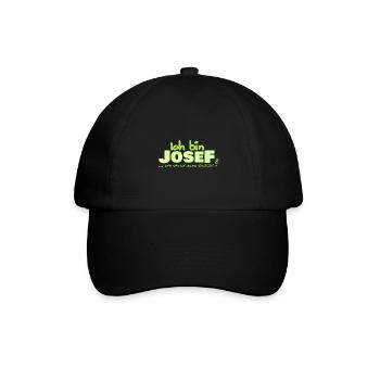 Vorname Josef - Baseballkappe - Schwarz/Schwarz - Vorne