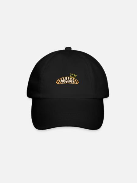 Geschenk für Zimmerer - Baseballkappe - Schwarz/Schwarz