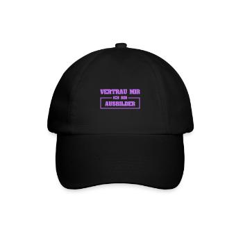 Lustig Ausbilder - Baseballkappe - Schwarz/Schwarz - Vorne
