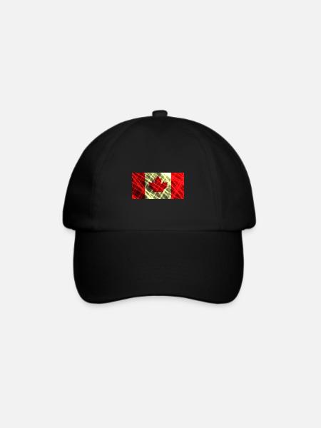 Kanada - Baseballkappe - Schwarz/Schwarz
