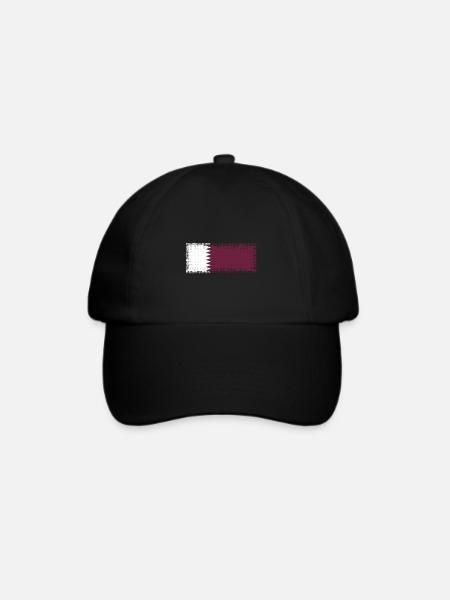 Katar als Katar - Baseballkappe - Schwarz/Schwarz