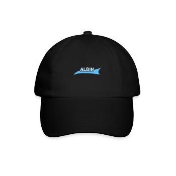 Vorname Albin - Baseballkappe - Schwarz/Schwarz - Vorne