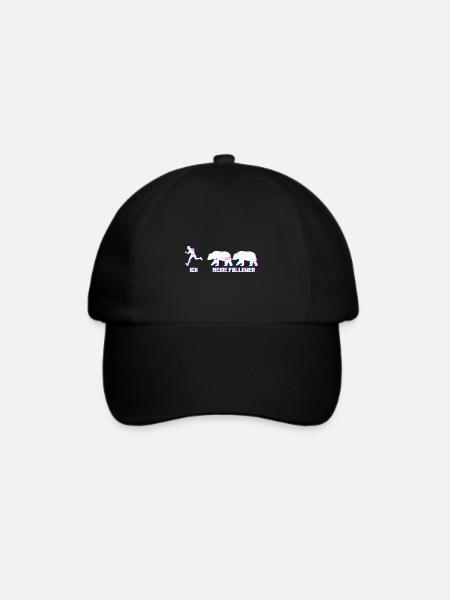 Ich meine Follower - Bären Bär Bärenjagdt - Baseballkappe - Schwarz/Schwarz