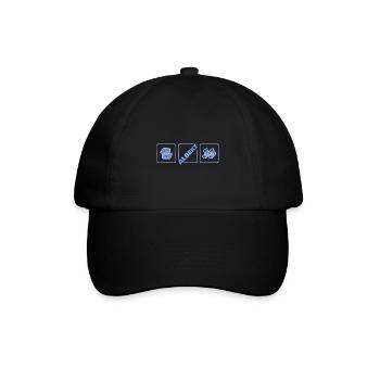 Geschenk für Albert - Baseballkappe - Schwarz/Schwarz - Vorne
