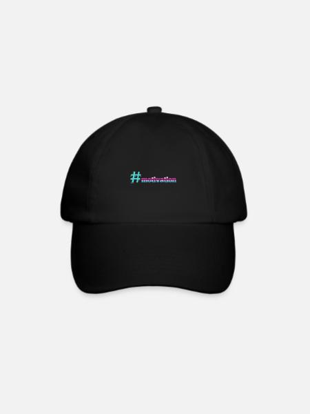 motivation - Baseballkappe - Schwarz/Schwarz