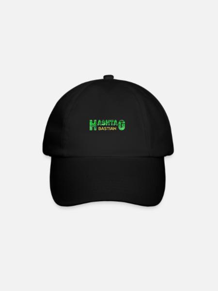 Vorname Bastian - Baseballkappe - Schwarz/Schwarz