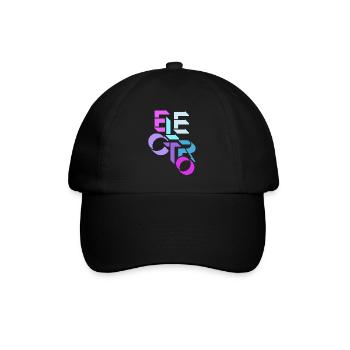 Electro Muisk, DJ, House Elektro Charts - Baseballkappe - Schwarz/Schwarz - Vorne