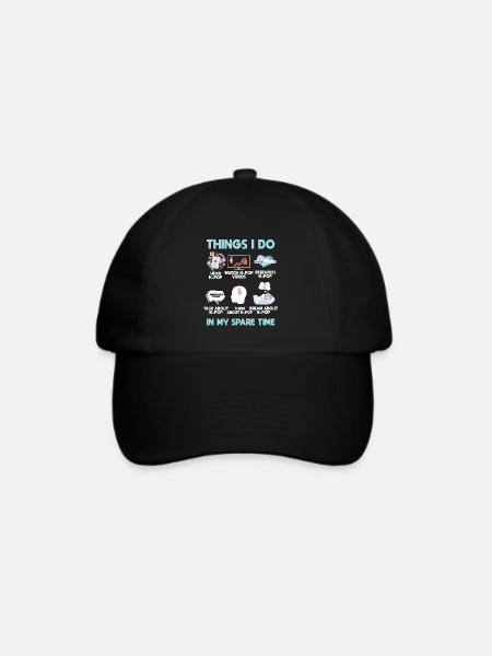 K Pop, Dinge, Die Ich In Meiner Freizeit Tue - Baseballkappe - Schwarz/Schwarz