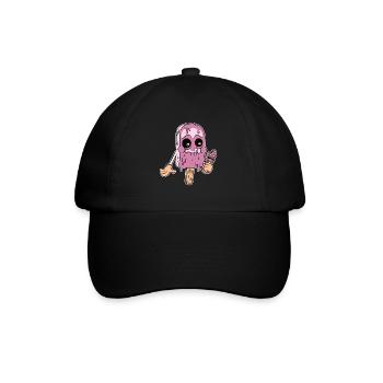 Eiskrem Eis Eiscreme Sommer Spruch Geschenk - Baseballkappe - Schwarz/Schwarz - Vorne