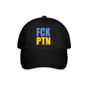 Fck ptn - Baseballkappe - Schwarz/Schwarz - Vorne