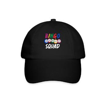 Bingo, Bingo-Spieler, Bingo-Trupp - Baseballkappe - Schwarz/Schwarz - Vorne