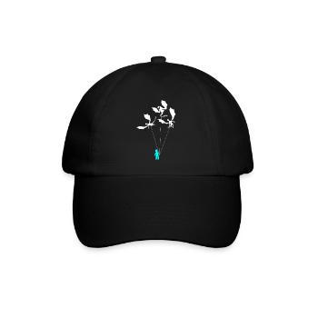 Lustiger Trendiger Kleiner Junge Mit Drachen - Baseballkappe - Schwarz/Schwarz - Vorne
