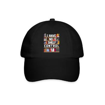 Bibliothekar, Ich Habe Keine Regalkontrolle - Baseballkappe - Schwarz/Schwarz - Vorne