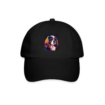 Hunde Spruch Cavalier Spaniel für Hundeliebhaber - Baseballkappe - Schwarz/Schwarz - Vorne