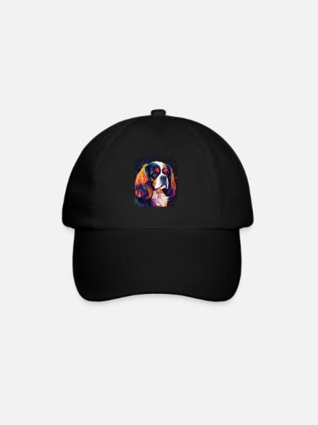 Hunde Spruch Cavalier Spaniel für Hundeliebhaber - Baseballkappe - Schwarz/Schwarz