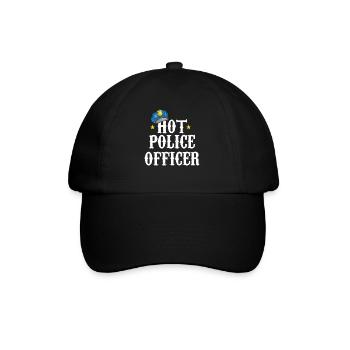 Polizeibeamter Uniformkostüm - Baseballkappe - Schwarz/Schwarz - Vorne