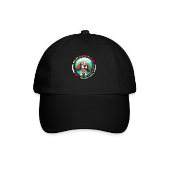 Hunde Spruch Cavalier Spaniel für Hundeliebhaber - Baseballkappe - Schwarz/Schwarz - Vorne