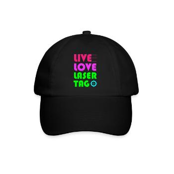 Lasertag, Laser - Baseballkappe - Schwarz/Schwarz - Vorne
