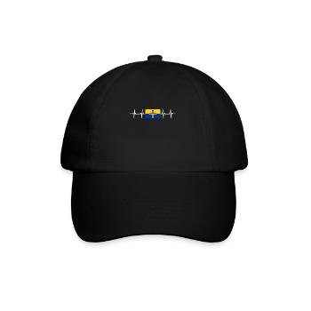 United Kingdom Durham Flag - Baseballkappe - Schwarz/Schwarz - Vorne