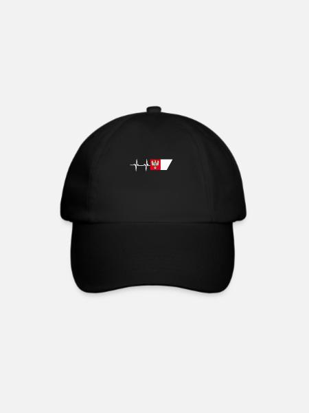 Greater Poland Flag - Baseballkappe - Schwarz/Schwarz
