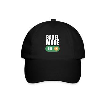 Sesame Bagel New York Jewish Deli - Baseballkappe - Schwarz/Schwarz - Vorne