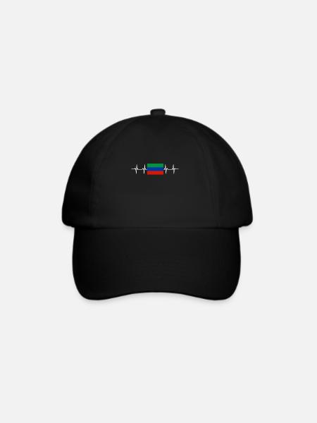 Russian Flag - Dagestan - Baseballkappe - Schwarz/Schwarz