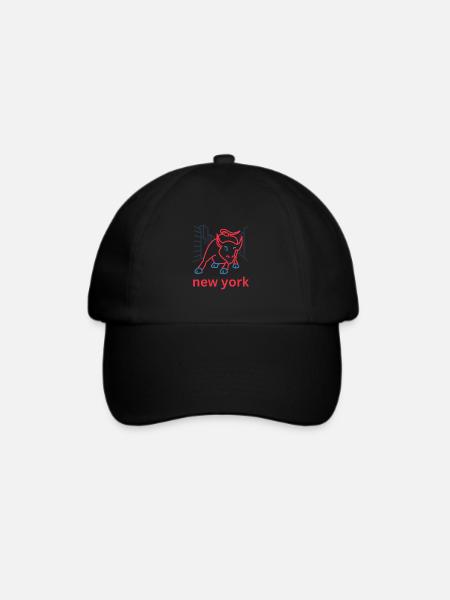 NY Stock Exchange Bull - Baseballkappe - Schwarz/Schwarz
