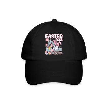 Easter eggs - Baseballkappe - Schwarz/Schwarz - Vorne