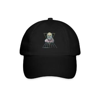 Sokrates Griechischer Philosoph Modern - Baseballkappe - Schwarz/Schwarz - Vorne