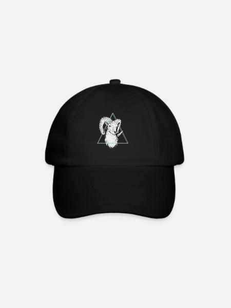 Widder - Baseballkappe - Schwarz/Schwarz