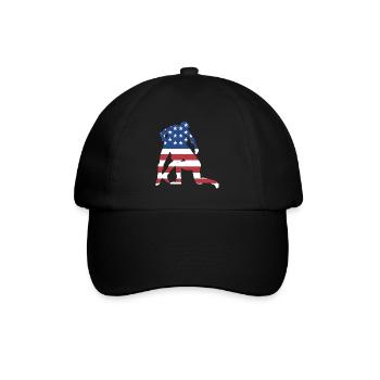 Sport Us Flag Wrestling - Baseballkappe - Schwarz/Schwarz - Vorne