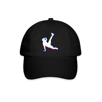 Trippy Breakdancer - Baseballkappe - Schwarz/Schwarz - Vorne