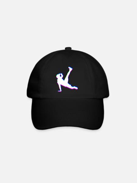 Trippy Breakdancer - Baseballkappe - Schwarz/Schwarz