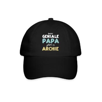 Dieser Geniale Papa Gehört Zu Ar... - Baseballkappe - Schwarz/Schwarz - Vorne