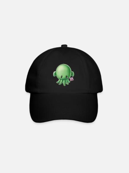 Cthulhu - süß und unhöflich - Baseballkappe - Schwarz/Schwarz