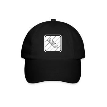Mädchenname Bella - Baseballkappe - Schwarz/Schwarz - Vorne