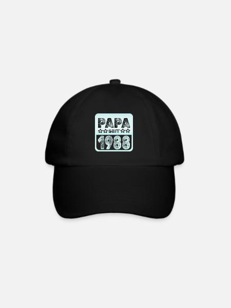 1988 1988 - Baseballkappe - Schwarz/Schwarz