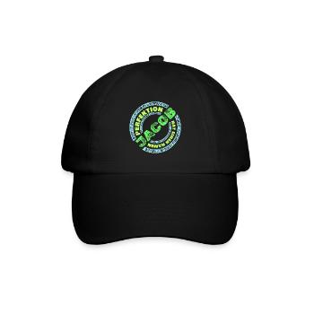 Jacob - Baseballkappe - Schwarz/Schwarz - Vorne
