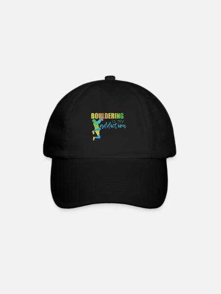 Bouldern - Baseballkappe - Schwarz/Schwarz