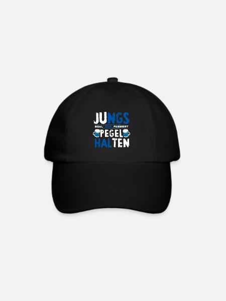 Jungs Pegel halten - Baseballkappe - Schwarz/Schwarz