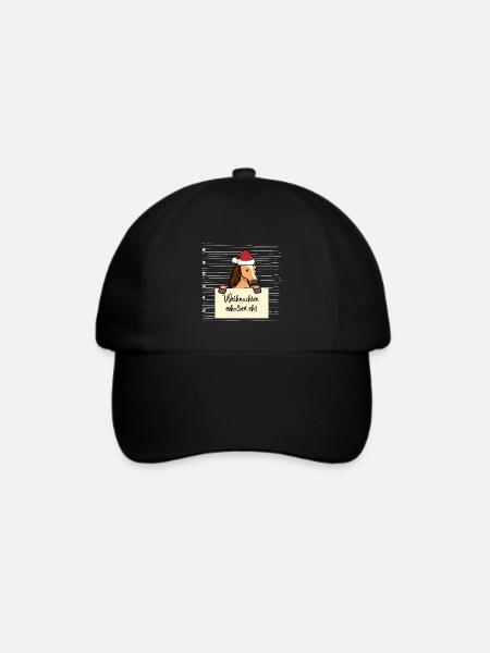 Es eskaliert eh lustige Weihnachten Pferd - Baseballkappe - Schwarz/Schwarz