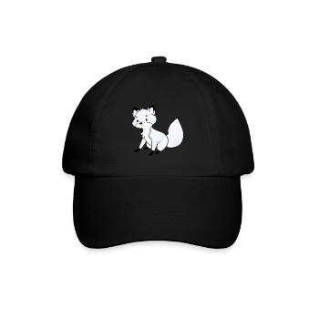 Polarfuchs - Baseballkappe - Schwarz/Schwarz - Vorne