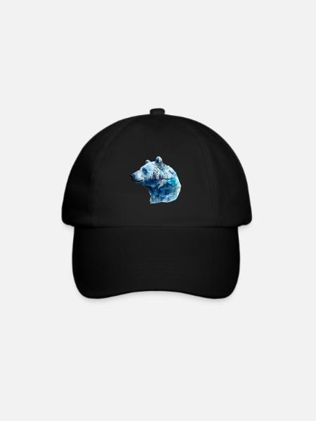 Eisbär - Baseballkappe - Schwarz/Schwarz