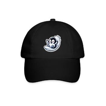 Niedliche Pinguine Kleiner Pinguin Pinguin-Liebhaber - Baseballkappe - Schwarz/Schwarz - Vorne