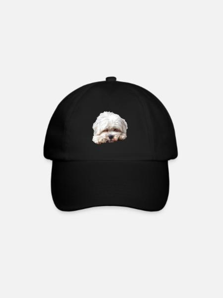 Maltese - Baseballkappe - Schwarz/Schwarz