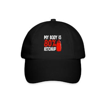 Ketchup Tomatenketchup - Baseballkappe - Schwarz/Schwarz - Vorne
