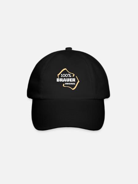 Brauer als Beruf - Baseballkappe - Schwarz/Schwarz