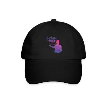 Lehrer - Baseballkappe - Schwarz/Schwarz - Vorne