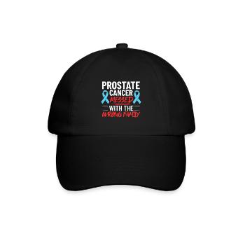 Prostatakrebs Prostata Krebs Chemo - Baseballkappe - Schwarz/Schwarz - Vorne
