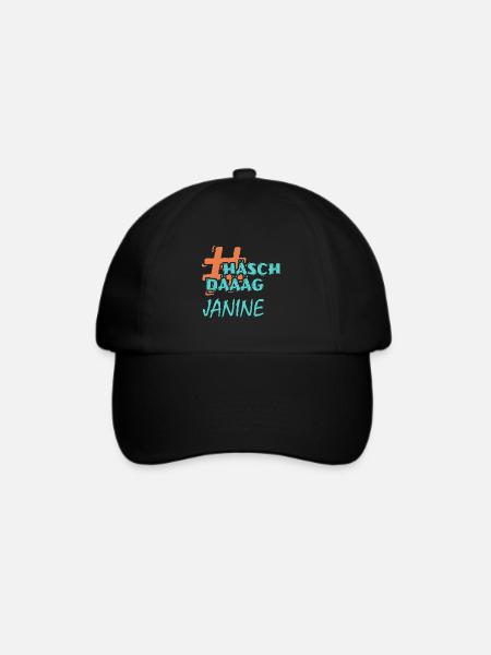 Janine - Baseballkappe - Schwarz/Schwarz